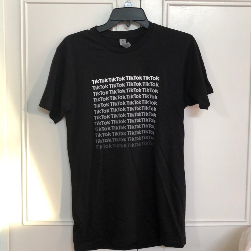 NEW black tik tok shirt